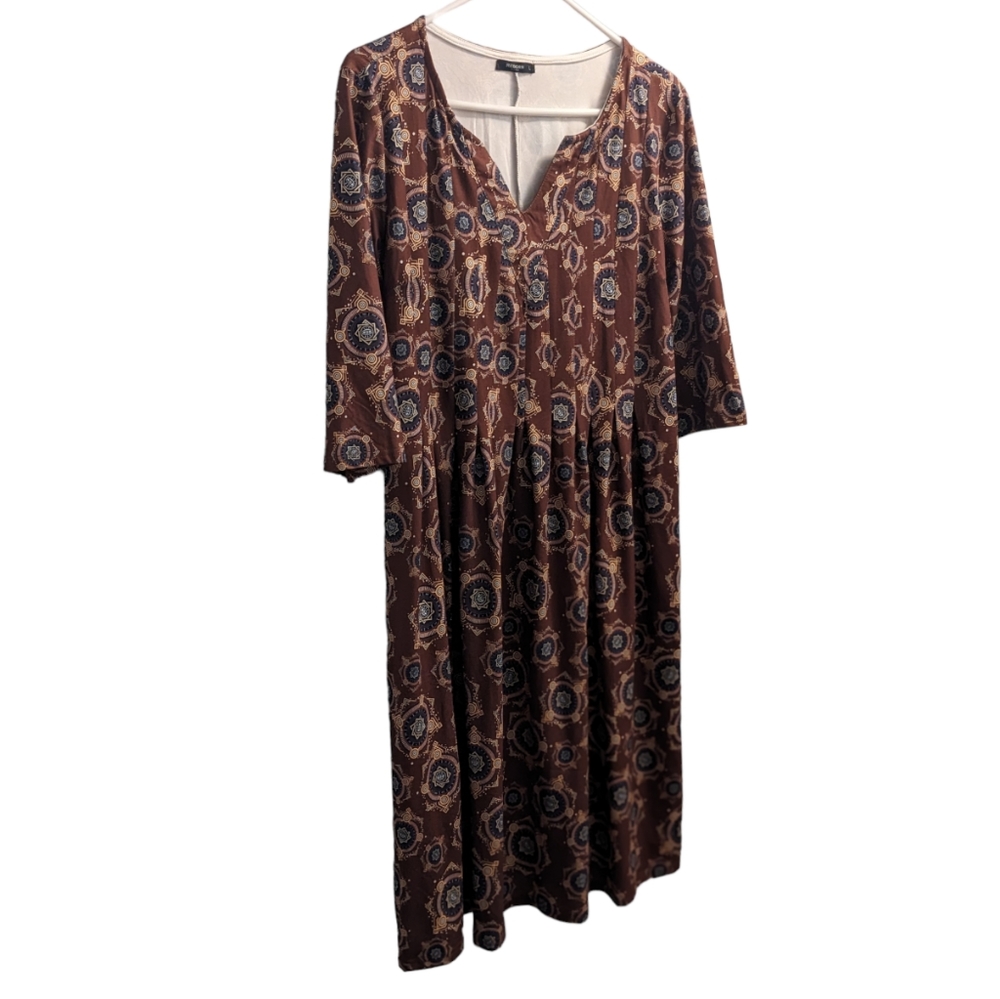 Reborn Third Eye Patter Midi Dress L
